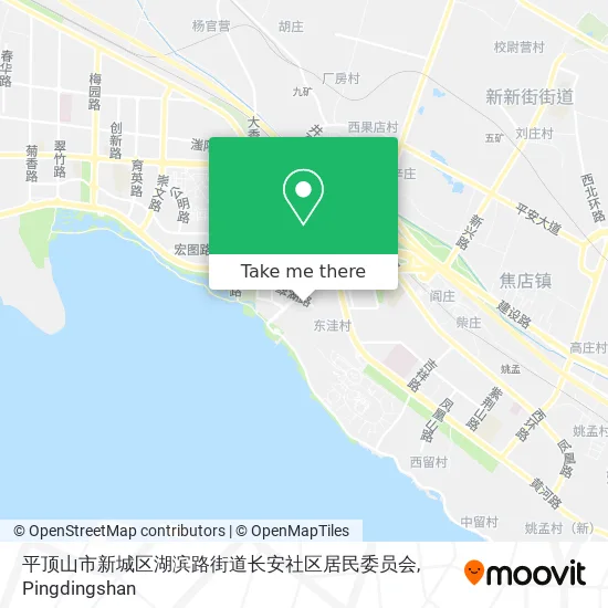 平顶山市新城区湖滨路街道长安社区居民委员会 map