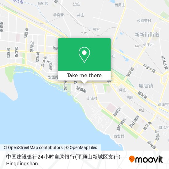中国建设银行24小时自助银行(平顶山新城区支行) map