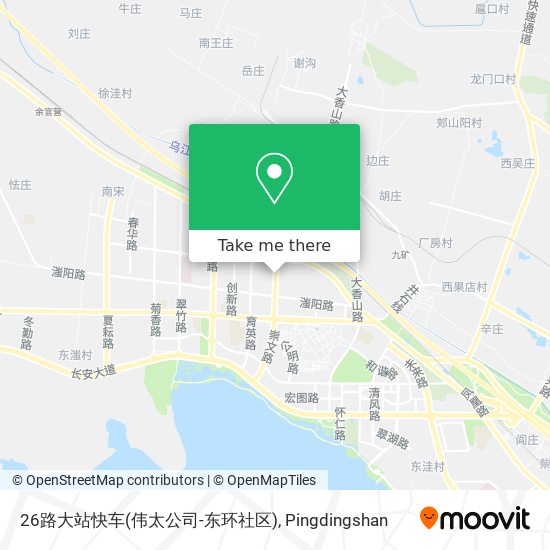 26路大站快车(伟太公司-东环社区) map