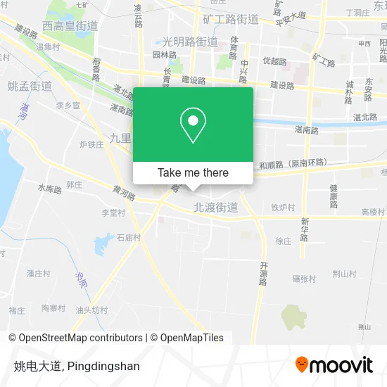 姚电大道 map