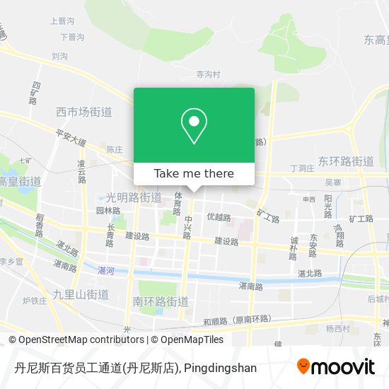 丹尼斯百货员工通道(丹尼斯店) map