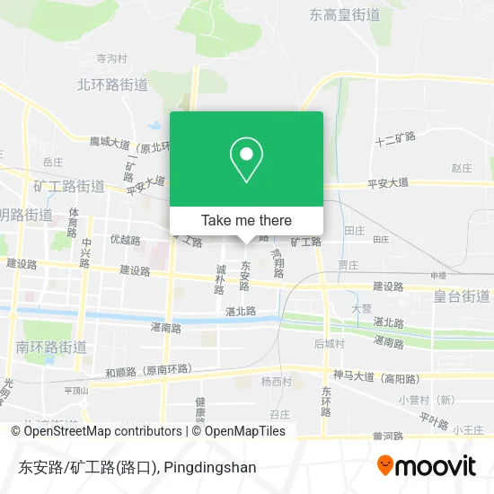 东安路/矿工路(路口) map