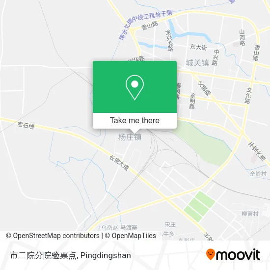 市二院分院验票点 map