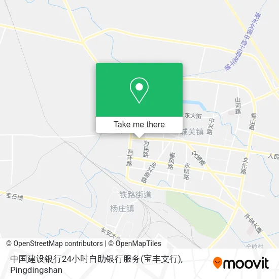 中国建设银行24小时自助银行服务(宝丰支行) map