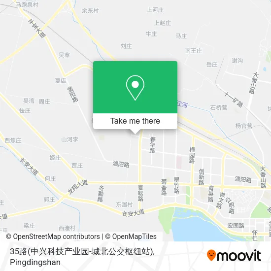 35路(中兴科技产业园-城北公交枢纽站) map