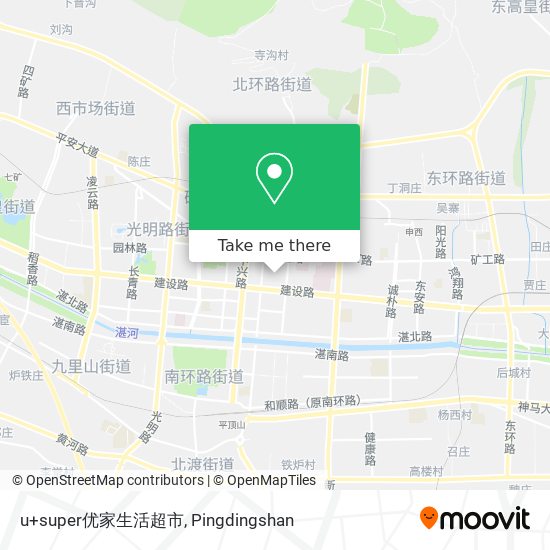 u+super优家生活超市 map