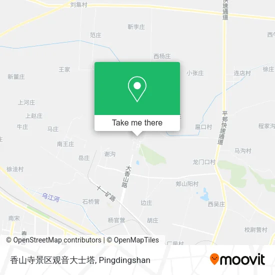 香山寺景区观音大士塔 map