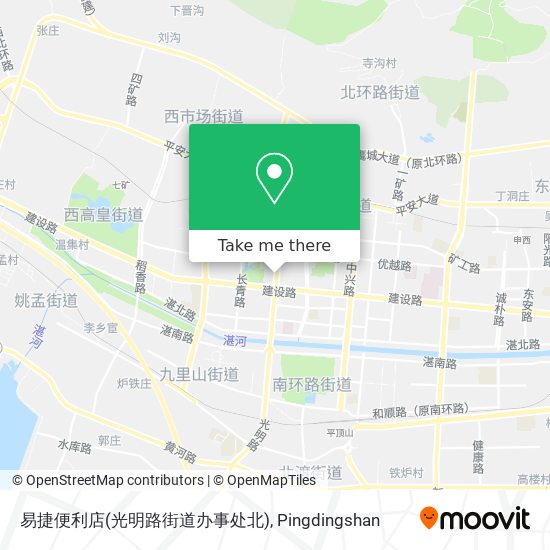 易捷便利店(光明路街道办事处北) map