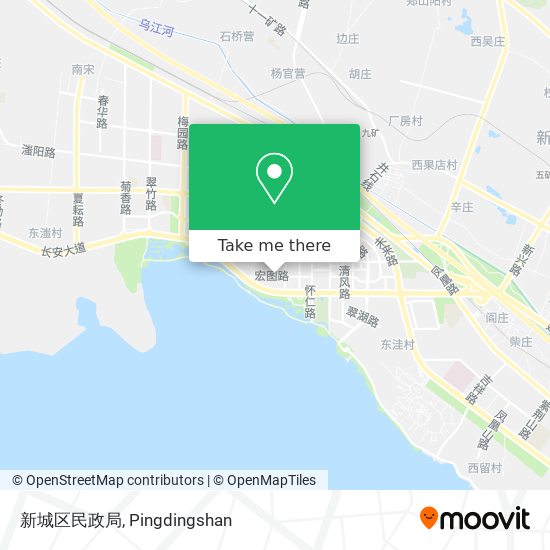 新城区民政局 map