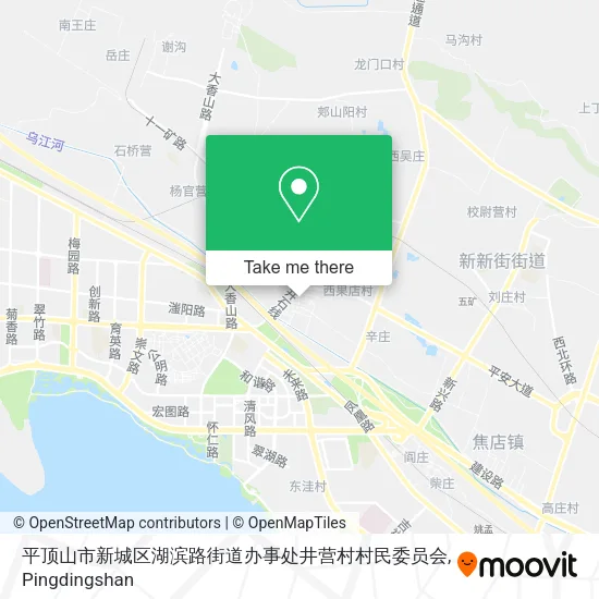 平顶山市新城区湖滨路街道办事处井营村村民委员会 map