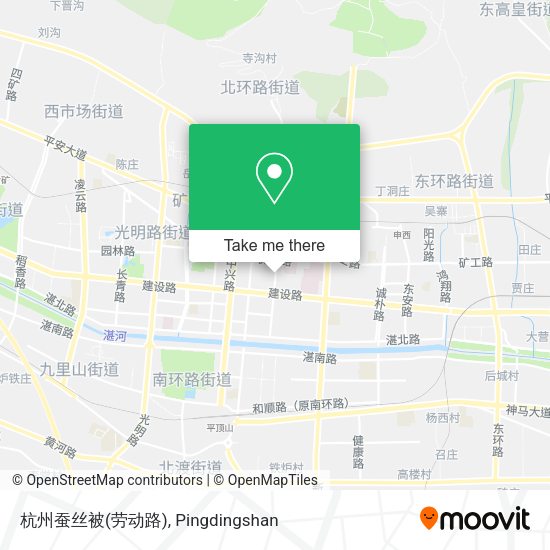 杭州蚕丝被(劳动路) map