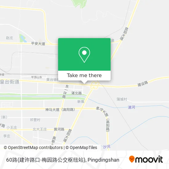 60路(建许路口-梅园路公交枢纽站) map