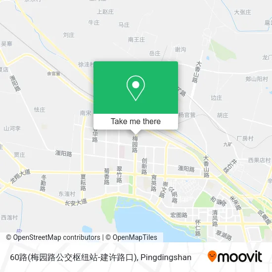 60路(梅园路公交枢纽站-建许路口) map