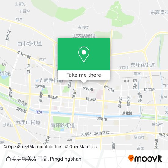 尚美美容美发用品 map