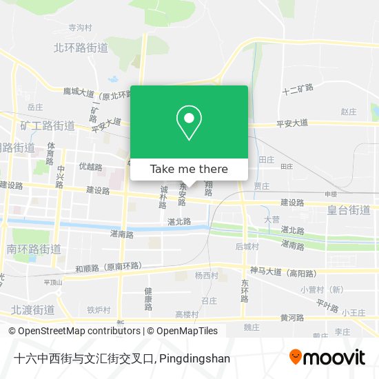 十六中西街与文汇街交叉口 map