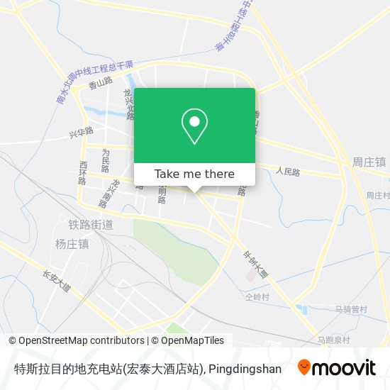 特斯拉目的地充电站(宏泰大酒店站) map