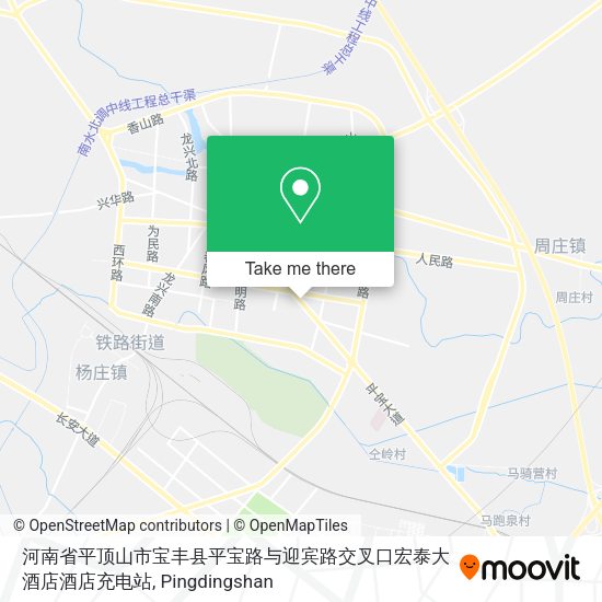 河南省平顶山市宝丰县平宝路与迎宾路交叉口宏泰大酒店酒店充电站 map