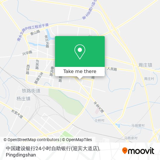 中国建设银行24小时自助银行(迎宾大道店) map