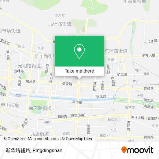 新华路辅路 map