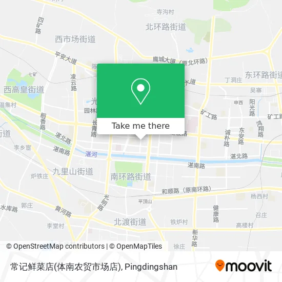 常记鲜菜店(体南农贸市场店) map