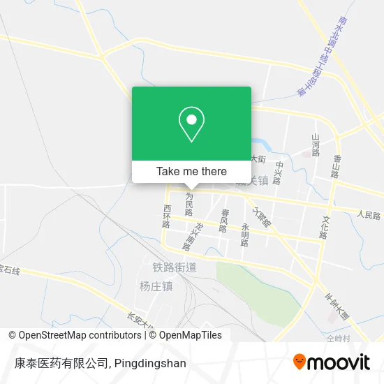 康泰医药有限公司 map