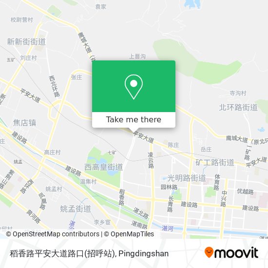 稻香路平安大道路口(招呼站) map