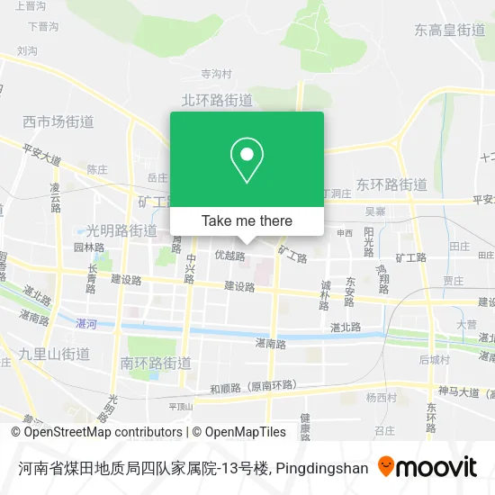 河南省煤田地质局四队家属院-13号楼 map