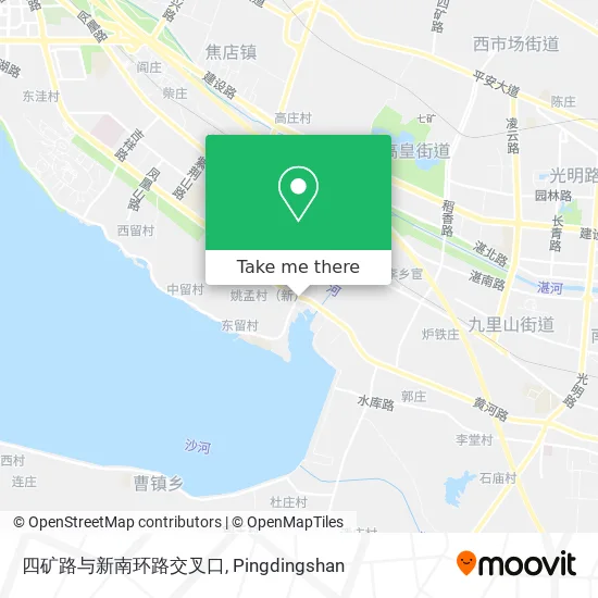 四矿路与新南环路交叉口 map