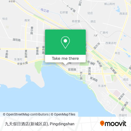 九天假日酒店(新城区店) map