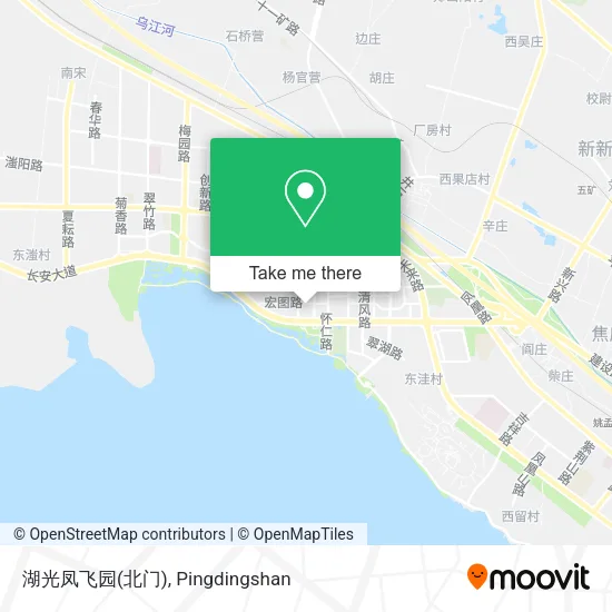 湖光凤飞园(北门) map