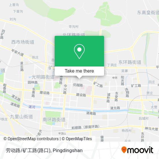 劳动路/矿工路(路口) map
