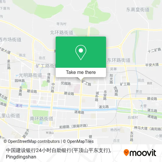 中国建设银行24小时自助银行(平顶山平东支行) map