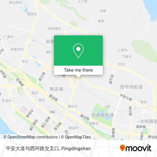 平安大道与西环路交叉口 map