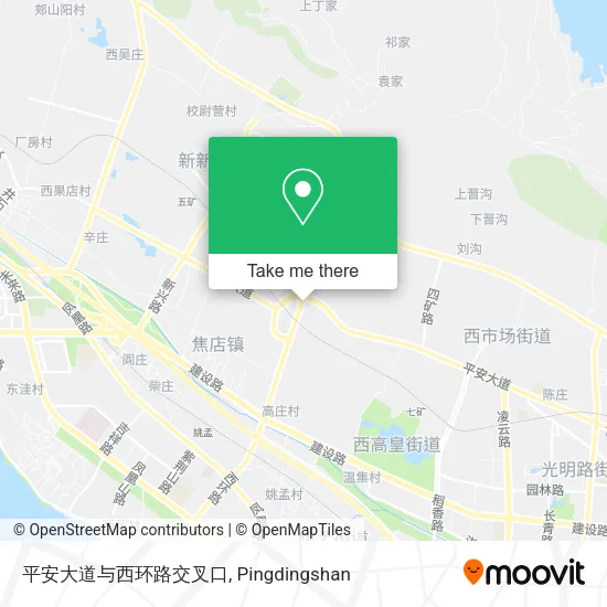 平安大道与西环路交叉口 map
