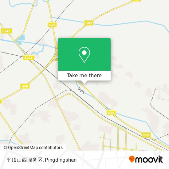 平顶山西服务区 map