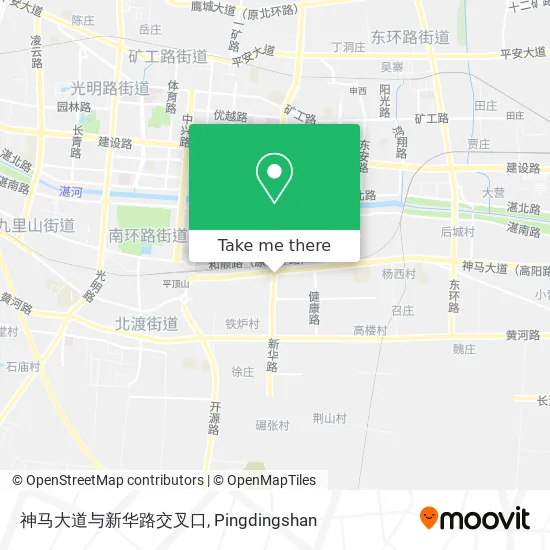 神马大道与新华路交叉口 map