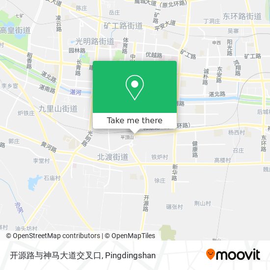 开源路与神马大道交叉口 map