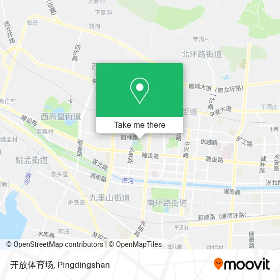 开放体育场 map