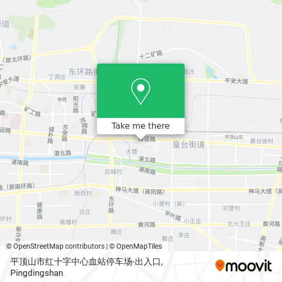 平顶山市红十字中心血站停车场-出入口 map