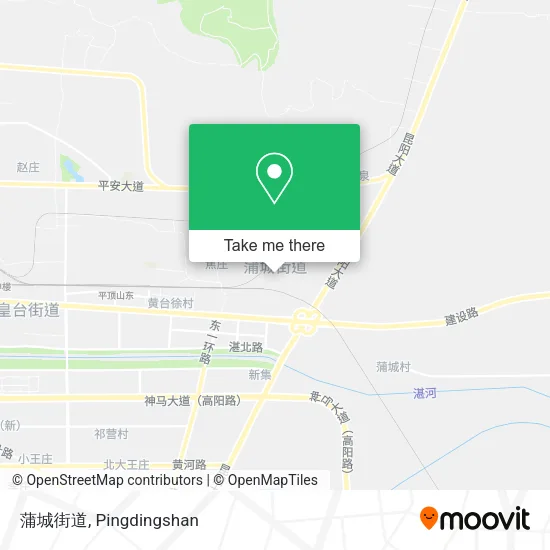 蒲城街道 map