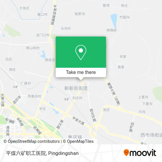 平煤六矿职工医院 map