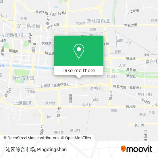 沁园综合市场 map