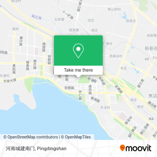 河南城建南门 map
