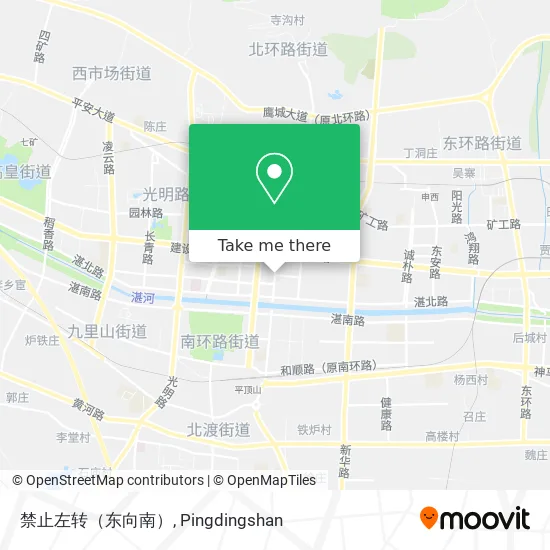 禁止左转（东向南） map