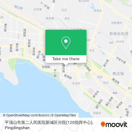 平顶山市第二人民医院新城区分院(120指挥中心) map