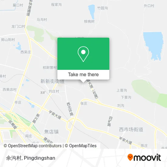 余沟村 map