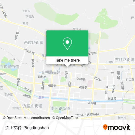 禁止左转 map