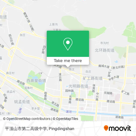 平顶山市第二高级中学 map