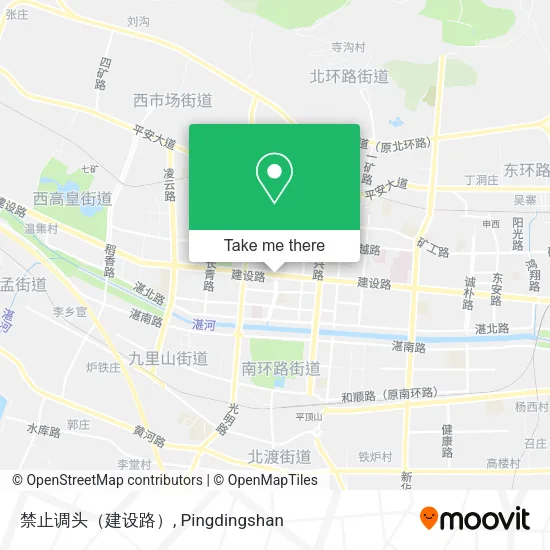 禁止调头（建设路） map