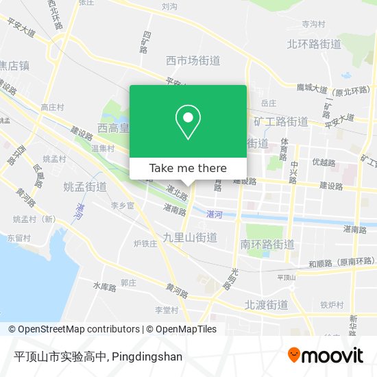 平顶山市实验高中 map